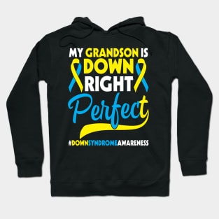 My Grandson Is Down Right Perfect Down Syndrome Awareness Hoodie